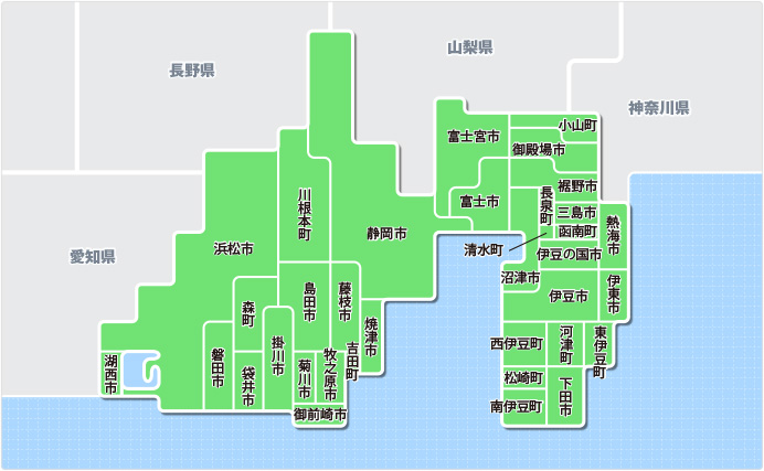 地図 静岡 県